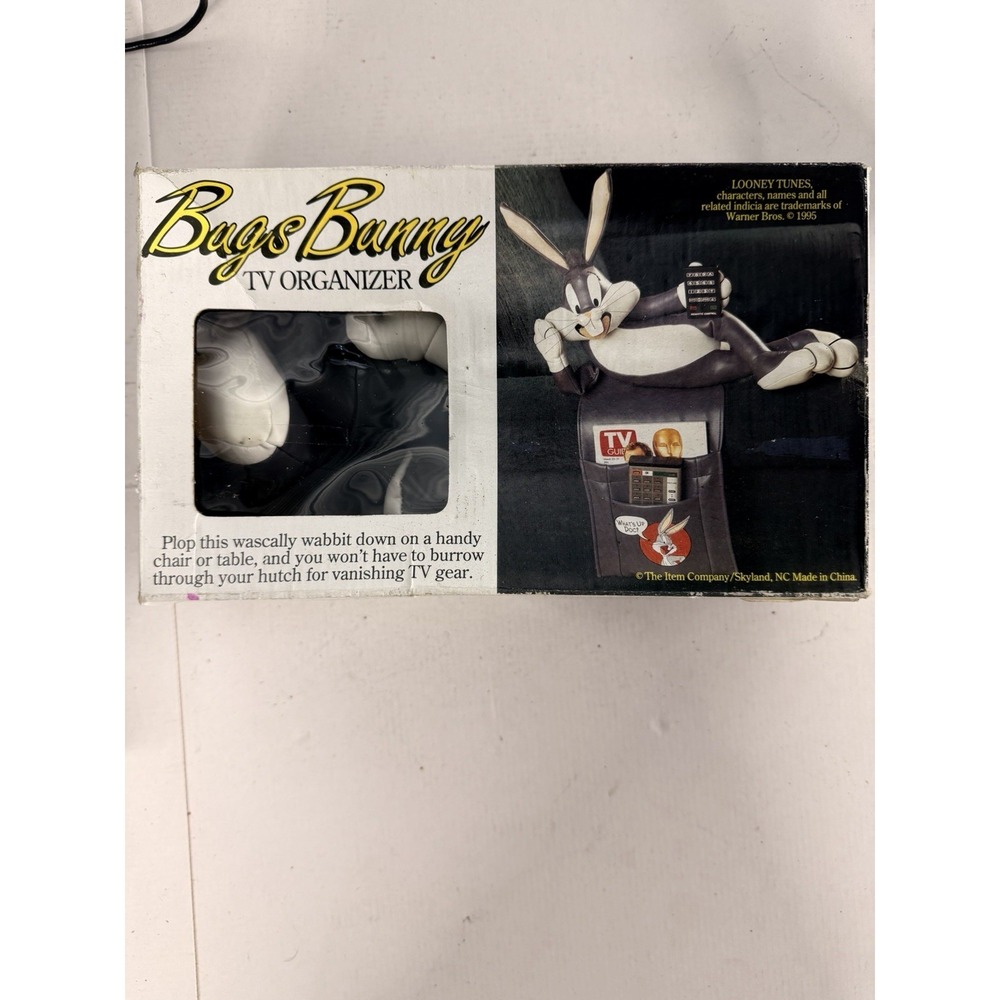 Vintage‎ 1995/1997 Bugs Bunny Looney Tunes TV Remote Organizer Caddy